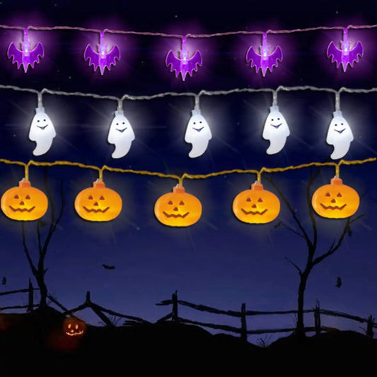 LED Halloween Light String - Spooky Battery Operated DŽcor