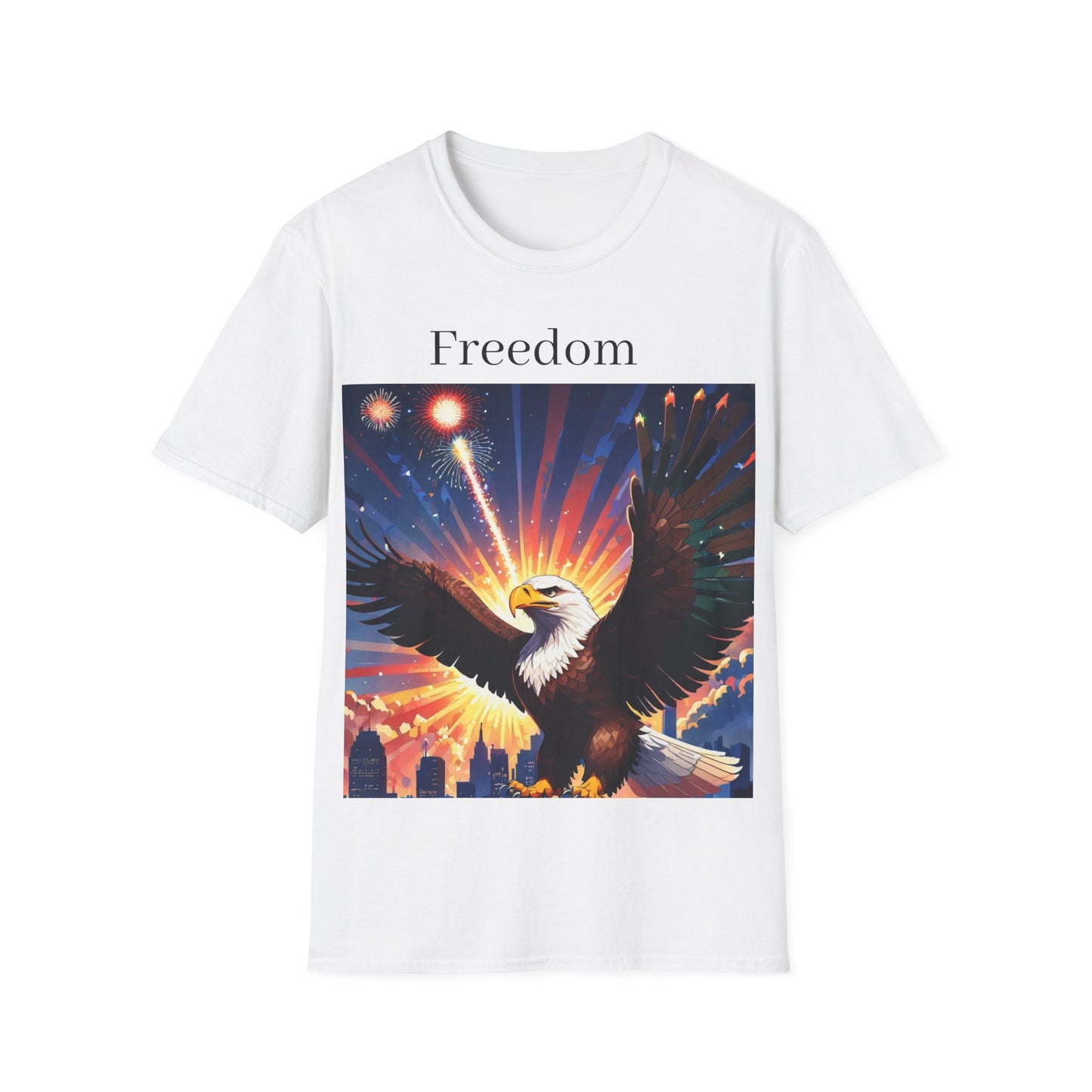 Freedom Eagle Unisex Softstyle T-Shirt - Comfortable Cotton Fit