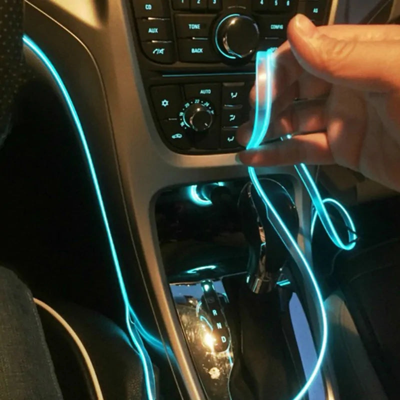 5m Car Interior EL Cold Light - Customizable USB Ambient Light