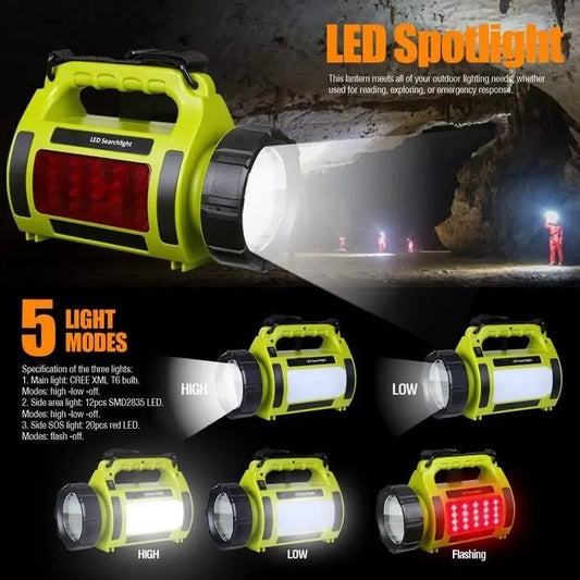 Rechargeable LED Camping Lantern - Portable & Adjustable Light