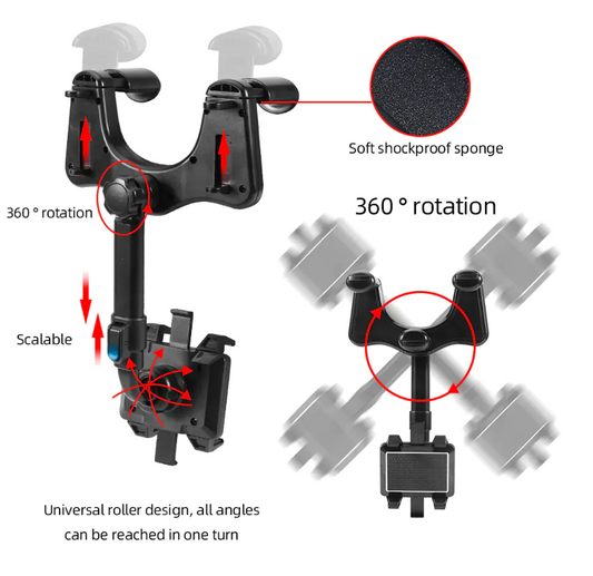 360¬∞ Rotatable Smart Phone Car Holder