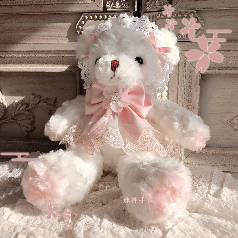 Sakura Bear Bag - Original Handwritten Lolita Pink JK Shoulder Bag